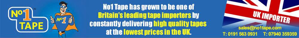 No1 Tape has grown to be one of Britains leading tape importers by constantly delivering high quality tapes at the lowest prices in the UK.
