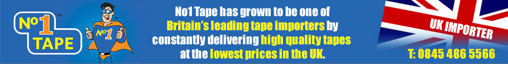 No1 Tape has grown to be one of Britains leading tape importers by constantly delivering high quality tapes at the lowest prices in the UK.